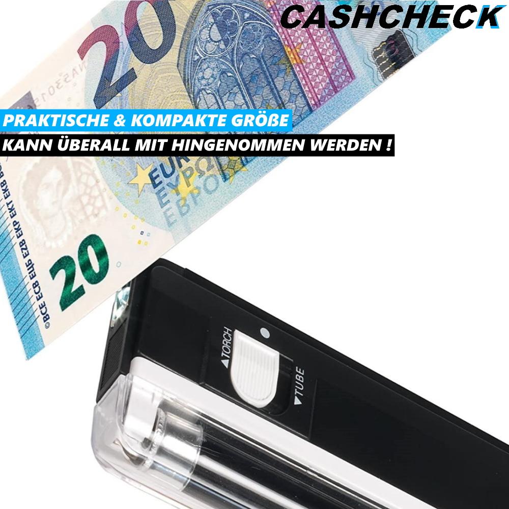 CASHCHECK Geldscheinprüfgerät Geldscheintester Geldprüflampe Geldtester