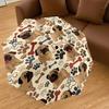 1PC Pug Bone Umbrella-8-Rib Reinforced Portable Folding Travel Suitable for All Seasons Outdoor Daily Use  -J0404