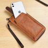 SHABILI Men's Zipper Wallet: Youth Leather Phone Bag & Card Holder, Large Capacity, Multifunctional