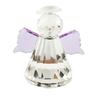Crystal Angel Figurine Decorative Glass Sculpture Tabletop Ornament Faceted Design with Wings and Halo for Home Office Display