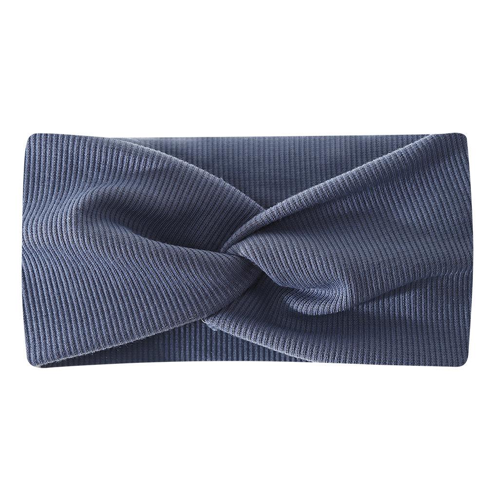Ribbed Cotton Cross Twist Headband Wide Sports Headband Yoga Sweatband Hair Accessories