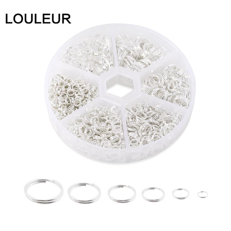 690pcs/Box 4/5/6/8/10/12mm Iron Open Jump Ring Double Loops Gold Color Split Rings Connectors DIY Jewelry Making Supplies