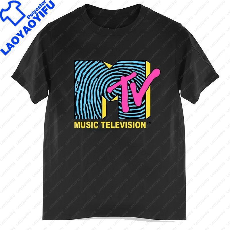 Unisex Clothing Retro T Shirt Vintage Rock Hip Hop Tv T Shirt Summer Unisex Casual Tshirt Mtv Music Television Graphic Tshirts Tees M