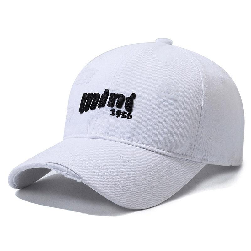 Letter Embroidery Cap Women's Spring Autumn Baseball Cap Ponytail Panama Cap Summer Men's Outdoor Hole Sunscreen Cap
