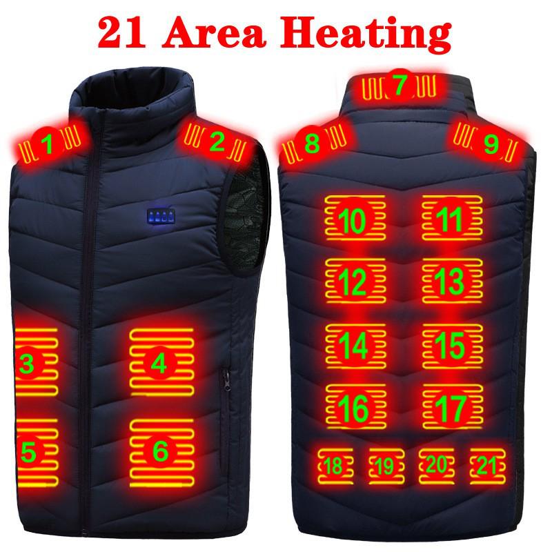 Smart Heating Vest with Graphene Technology – Available In 9, 13, 15, and 17 Heating Areas for Men & Women