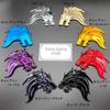 3D 3D Emblem Sticker Wolf Wolf Car Metal Double-Sided Tape