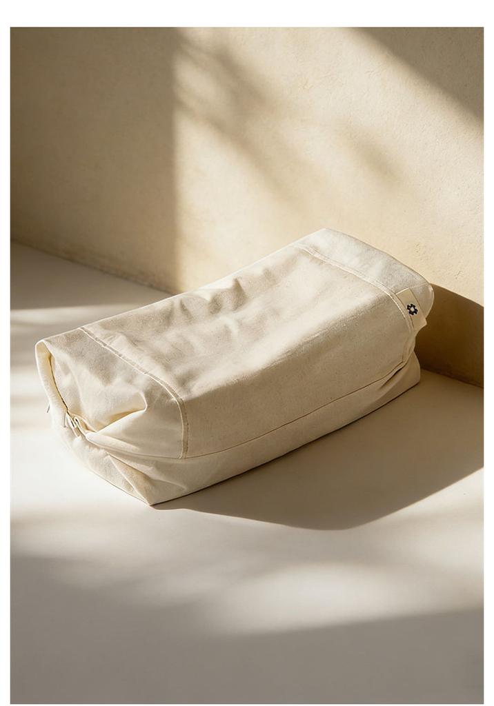 Detachable cotton and linen whole buckwheat skin for cervical protection and sleep aid, home pillow core