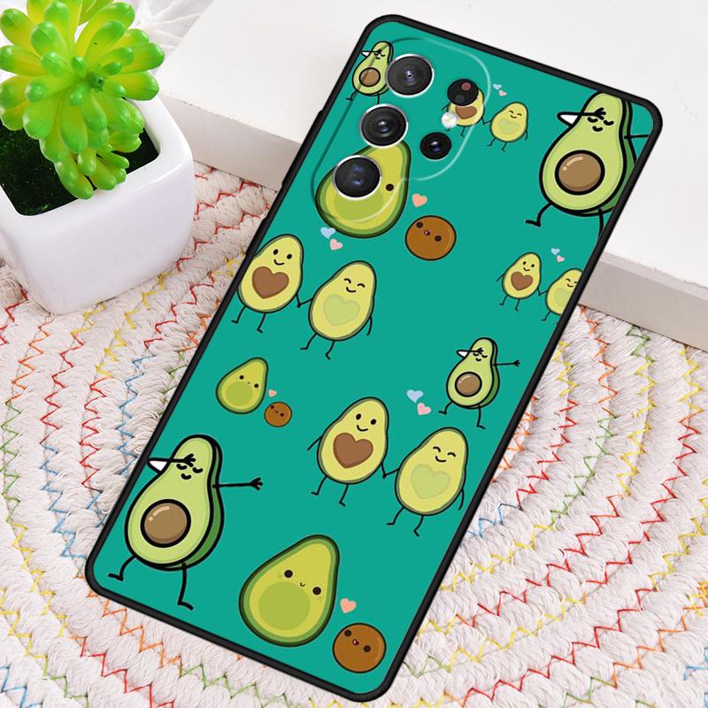 Lovely Avocado Silicone Phone Case For Samsung Galaxy Note 10 Pro S26 S25 S24 S23 S22 S21 Plus S25Ultra Capa Cover