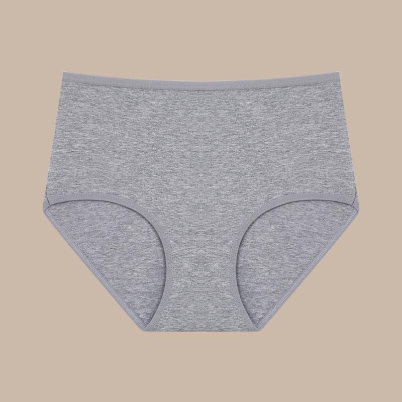 Kobiety Bawełniane Bezszwowe Majtki Wysoki Stan Miękka Bielizna Plus Size Jednolite Figi Oddychająca Elastyczna Lingeria Szorty Bezpieczeństwa S-XXL