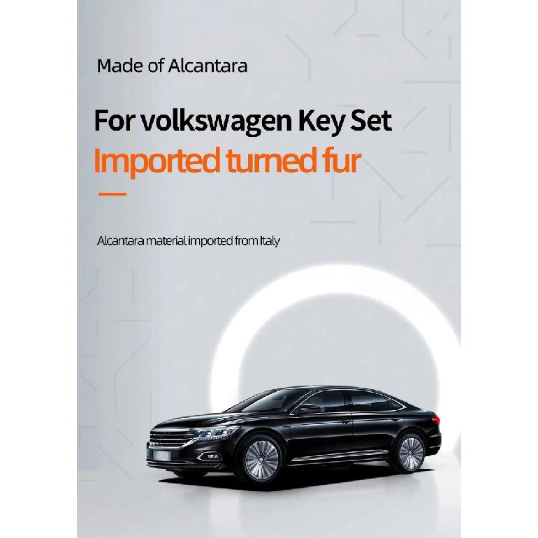 Car Key Case Cover Shell Keychain For Volkswagen Touareg 2018 2019 2020 2021 2022 2023 3 Button Protectors Interior Accessories
