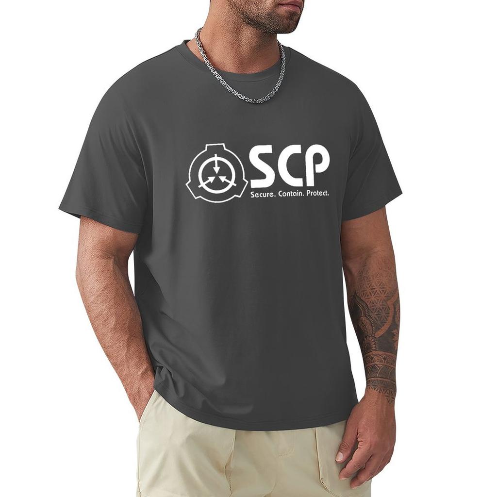 Moda T-shirt Unisex Logo SCP Nera T-shirt di alta qualità t shirt Magliette Unisex Top Unisex T-shirt Magliette grafiche Unisex