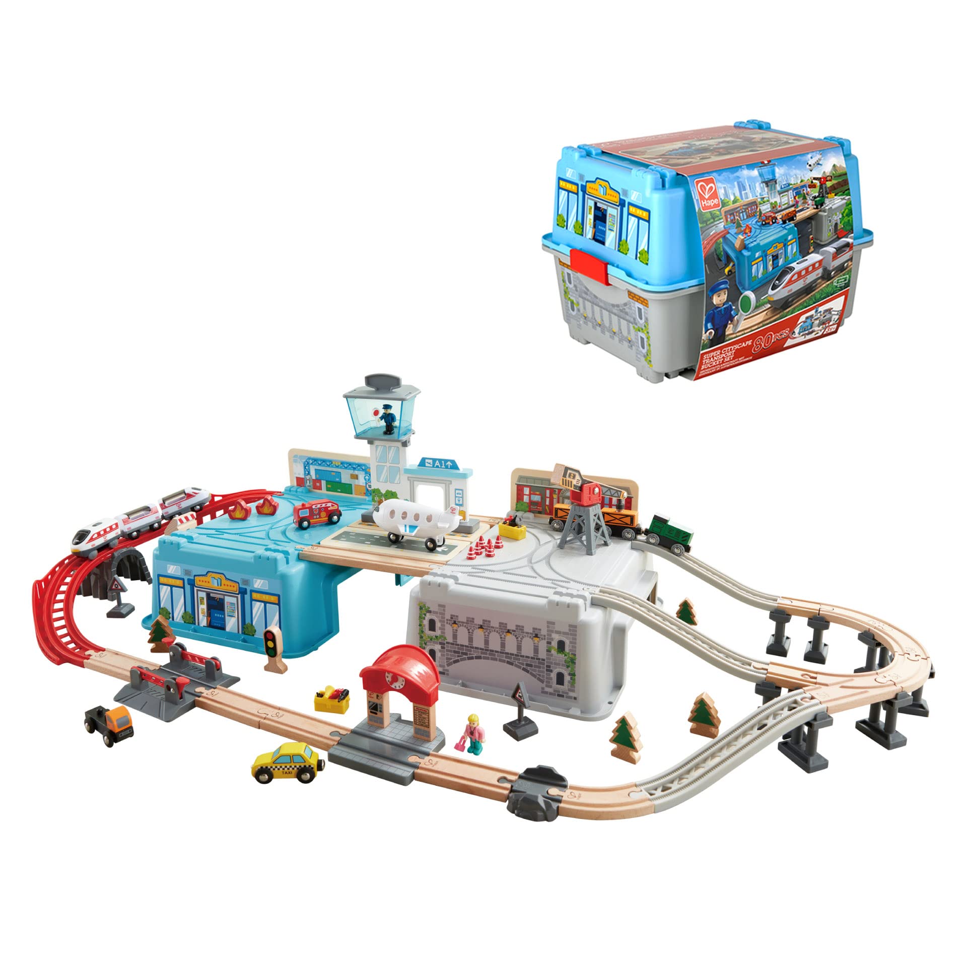 

Hape Mega City Box Rail Set E3773