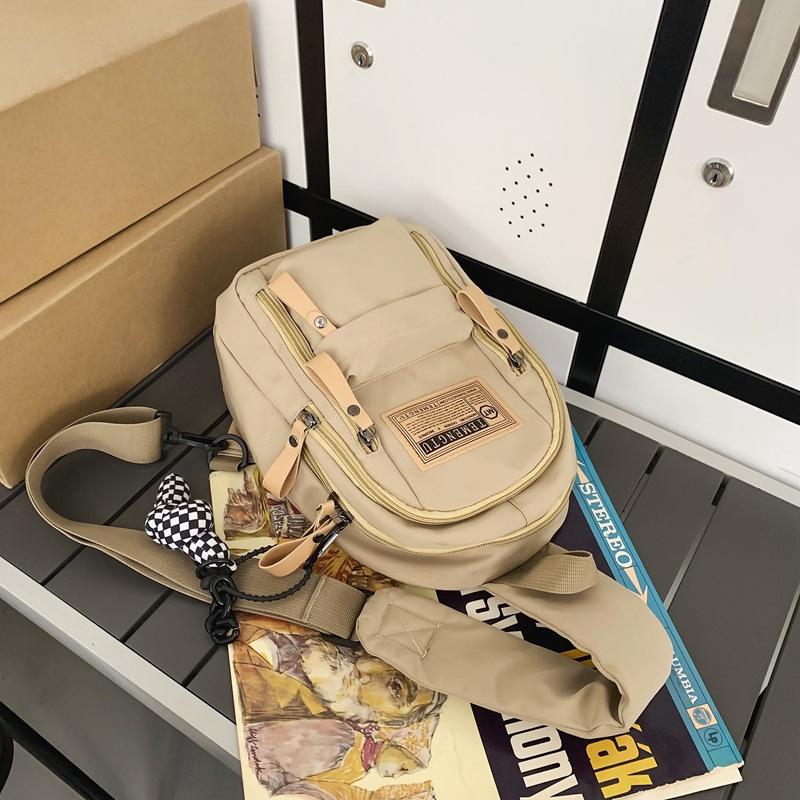 

Новая сумка-мессенджер для мальчиков, трендовый повседневный маленький рюкзак, японская универсальная многофункциональная спортивная нагрудная сумка, женская сумка через плечо single pack хаки