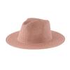 Women's Jazz Straw Hat with Wide Brim - European & American Style Panama Sunshade Fedora