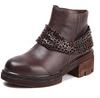 Candice Cooper Cuir-Ebony Rock Sneakers