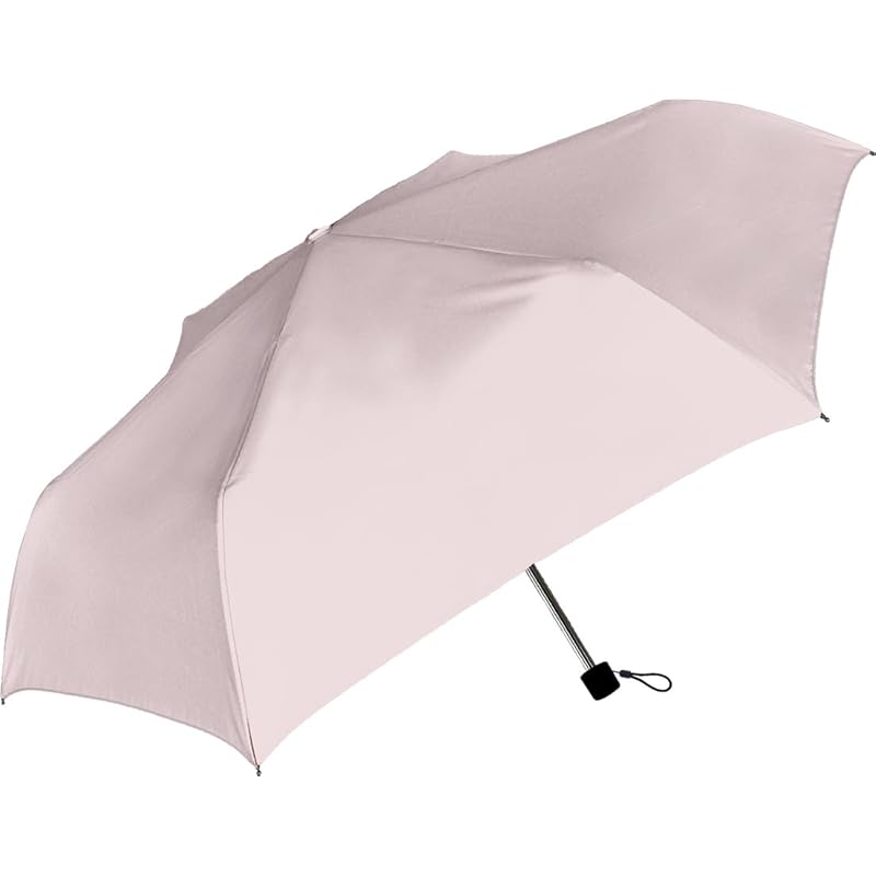 

Nakatani Natural Basic Folded umbrella for rain or shine UV all weather powder pink [944-002] Hand open Rib size: 55cm Black coating processing Wind