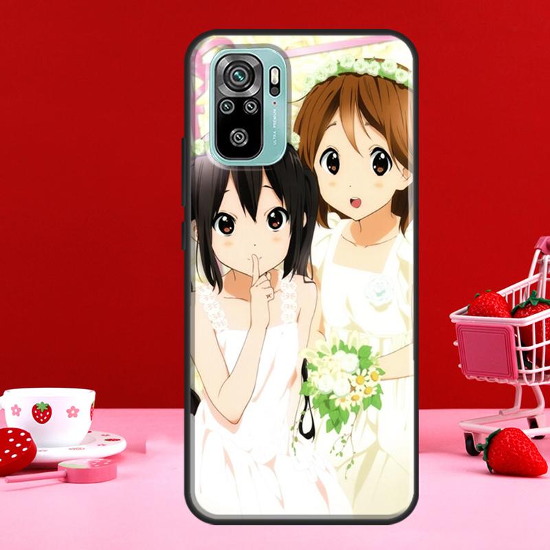 K On! Hirasawa Yui For Redmi Note 10 Pro Case For Redmi Note 11 Pro Note 8 9 Pro 9S 10S 11S 9C 9A 9T Cover