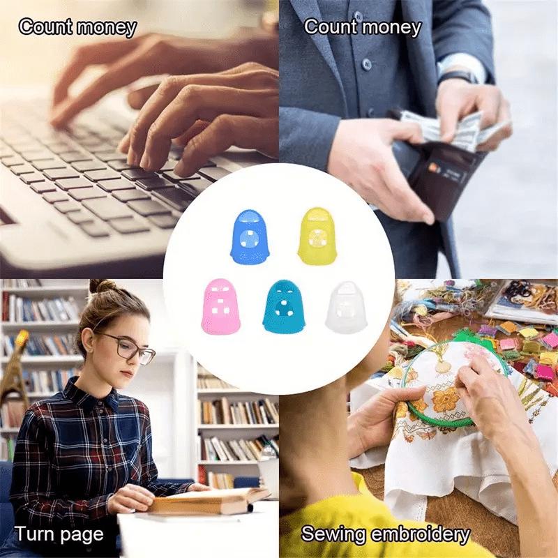 Left-Hand Guitar Finger Sleeves for Fish Glue Page-Turning & Playing Cots