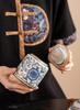 Qinghua Ru Kiln Ceramic Tea Caddy - High-End Moisture-Proof Storage for Green, White, and Pu-erh Tea, Chinese Style Sealed Jar