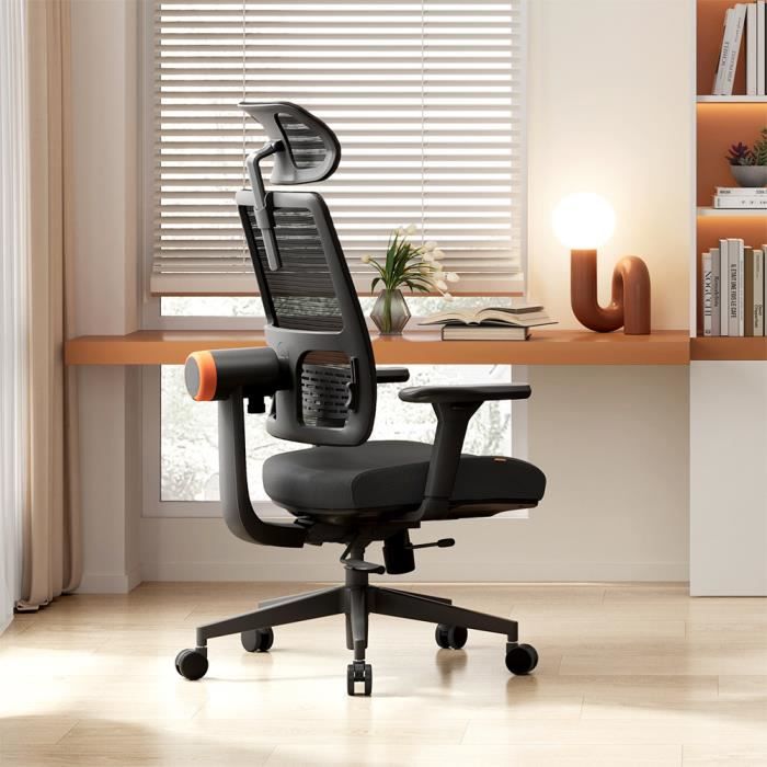 Chaise Ergonomique NEWTRAL MAGICH002 - Dossier à Suivi Automatique - Support Adaptatif du Bas du Dos - Accoudoir Inclinable 4D
