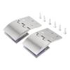 2 Pcs Zinc Alloy Glass Door Hinges Fit Glass Thickness 5-8mm 8-10mm for Display Cabinet Showcase Furniture Fittings