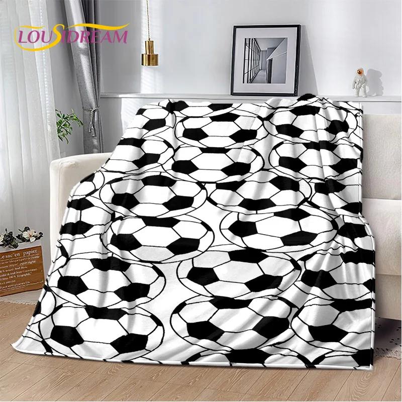 Football Field Soccer Sport Cartoon 29 Style Soft Blanket,Soft Throw Blanket for Home Bedroom Bed Sofa Travel Cover Child Gift