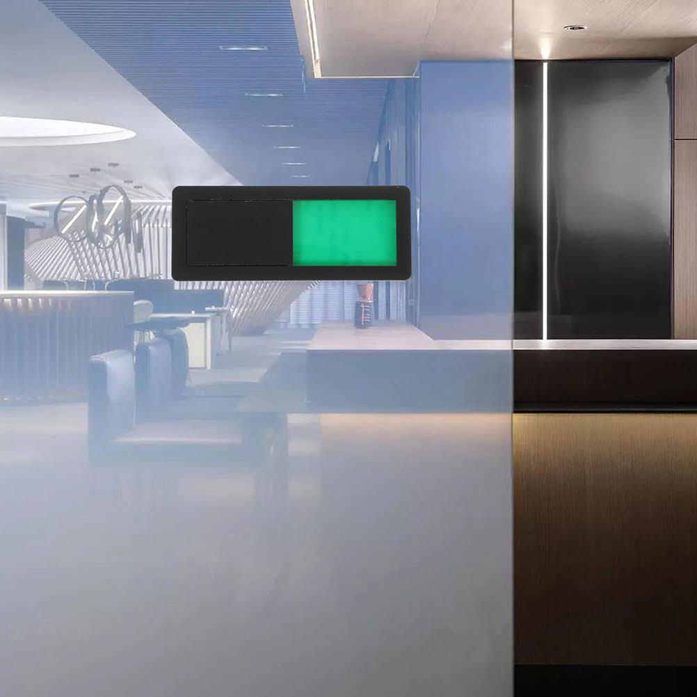 2Pcs Sturdy Anti-Wear ABS Toilet Slide Door Sign Bathroom Vacant Occupied Indicator Restroom Privacy Slider Door Occupied Sign