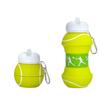 Foldable Football Kids Water Bottles Portable Sports Water Bottle Football Soccer Ball Shaped Water Bottle Silicone Cup 550ml