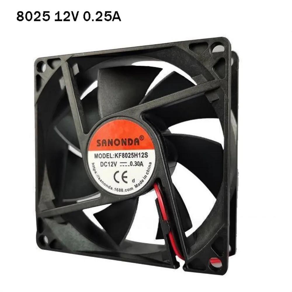 

New DC8025 12V DC Brushless Cooling Fan Multistyles 80*80*25mm 12V Dryer LED Light Beauty Instrument Router Machine Box Fan