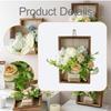 Simulated Flower with Frame Simulated Flower In Wooden Frame Hanging Ornament for Windowsill