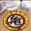 Anime Dragon Ball Goku Round Rug Cartoon Carpet for Living Room Kids Room Floor Mat Children Bedroom Soft Kitchen Area Rug