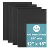 Modellbau ABS-Platten 4er-Pack, 30,5 x 40,6 cm Flache Platten mit 3 mm Dicke für Fertigung, Zierteile und Werkstattgebrauch