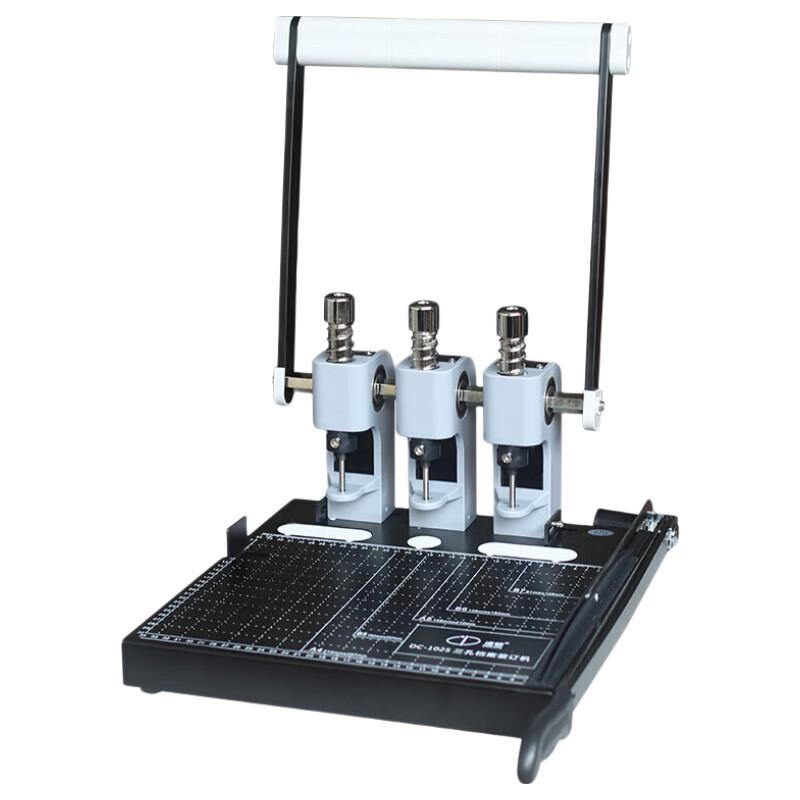 Daodun DC-1025 Manual 3-Hole 300-Sheet Paper Punch with Cutter CN plug (adapter included)