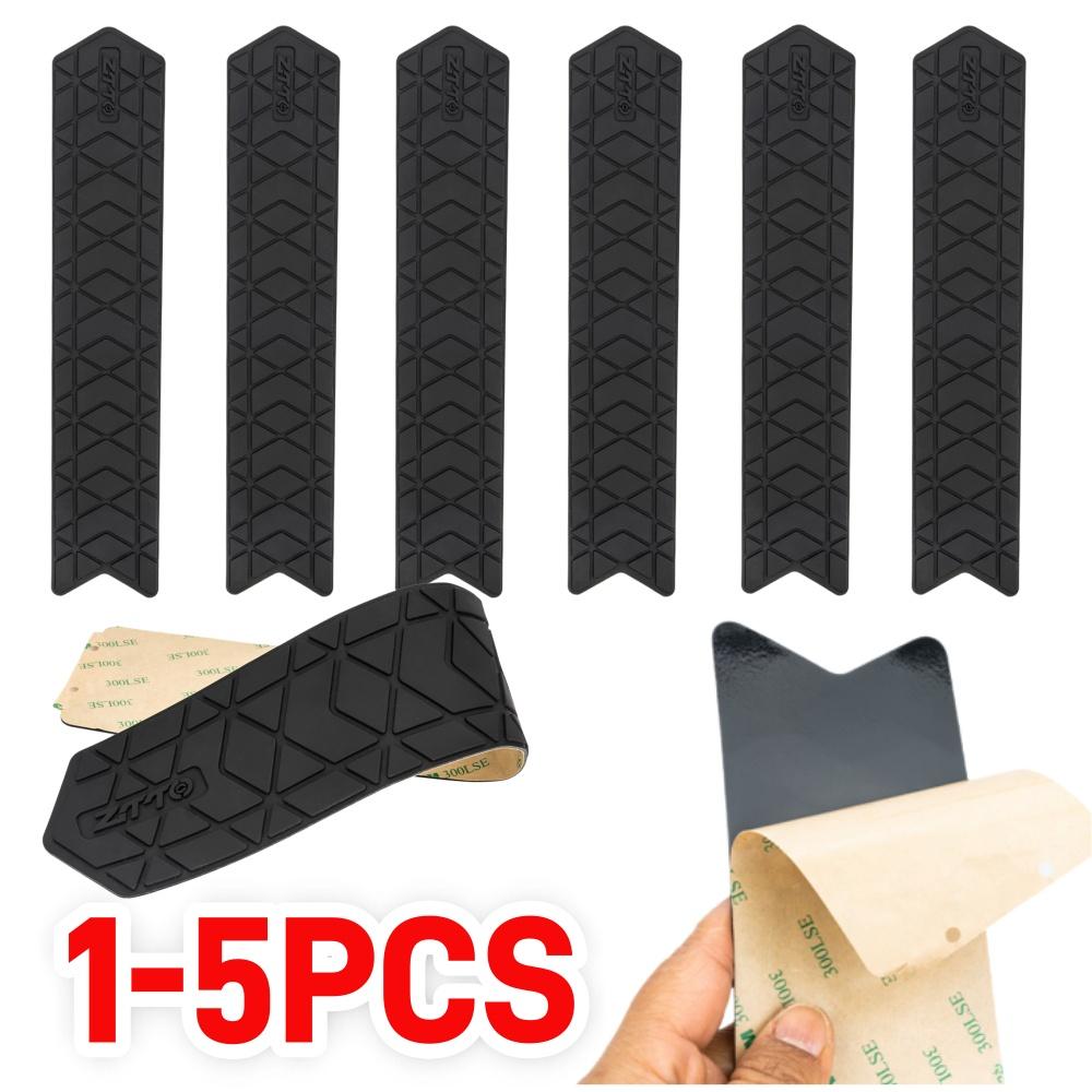 1-5PCS MTB Road Bike Chainstay Airbag Protector Pad Silicone Chain Stay Guard Frame Downtube Protective Sticker Anti Chain Knock