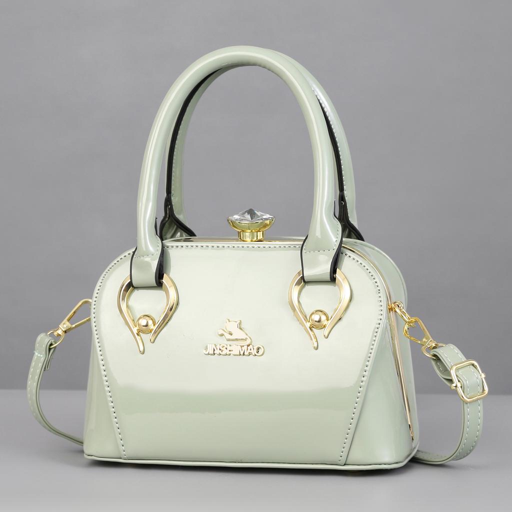 Women's Bag Bright Leather Mirror Handbag Shoulder Bag Fashionable Atmosphere Women's Bag Dinner Bag