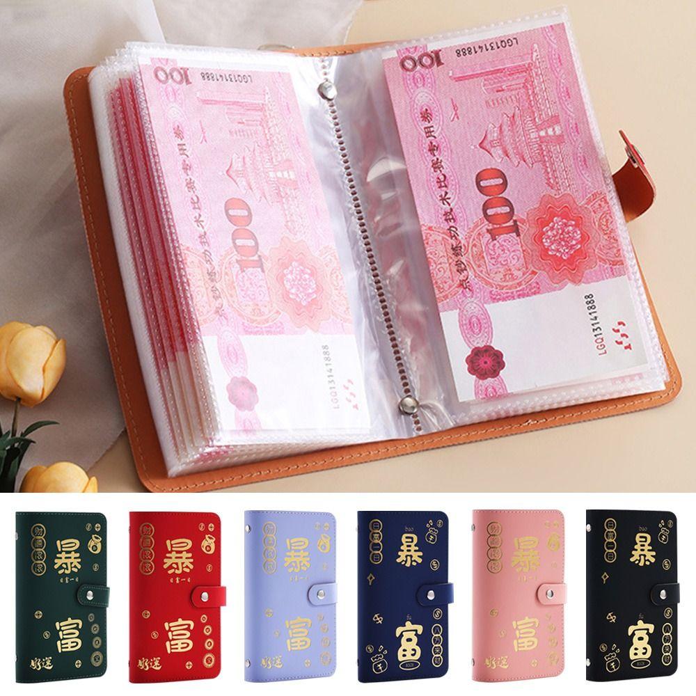 Get Rich Overnight Money Collection Book PU Savings Challenges Book Gift Savings Binder  Children