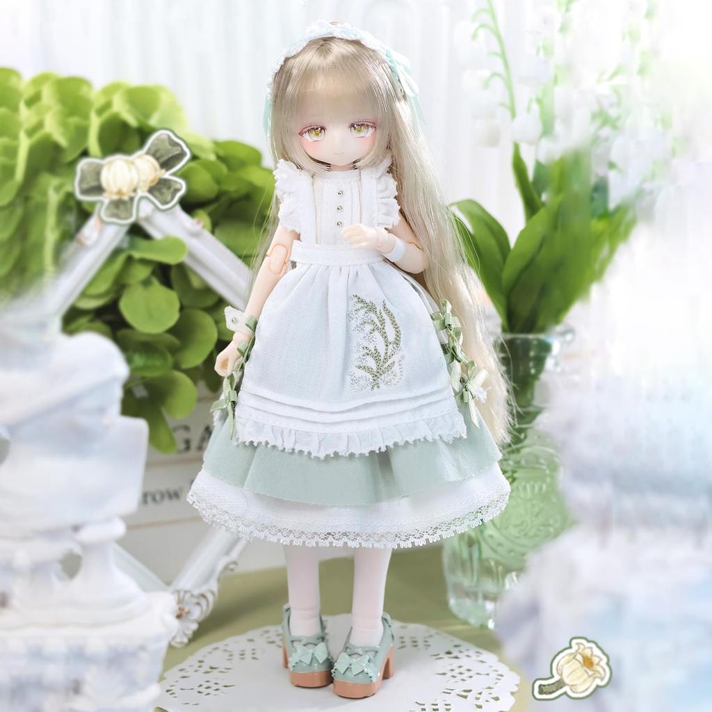 MJD panenka 18. velikosti Kloubová figurka Anime panenka 20 cm Vhodné pro věk 15 let a více Vyrobeno z PVC a ABS s oblečkem Sběratelská figurka Momotale Suzuran