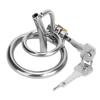 JIUAI Stainless Steel Urethral Sounding Two Penis Rings for Men Cock Plug Delay Lock Chastity Cage Medical Sex Toy Male Masturbator