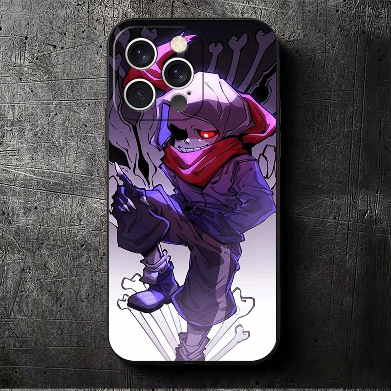 U-Undertale S-Sans Soft Phone Case for iPhone 16 16E 17 Air 15 Pro Max 14 Plus 13 Mini 11 12 7 Black Cover Back Shell
