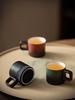 Ceramic Cup Small Household Coffee Cup Tea Cup Kung Fu Tea Set Tea Cup Single Cup With Handle 60ml Small Capacity Cup