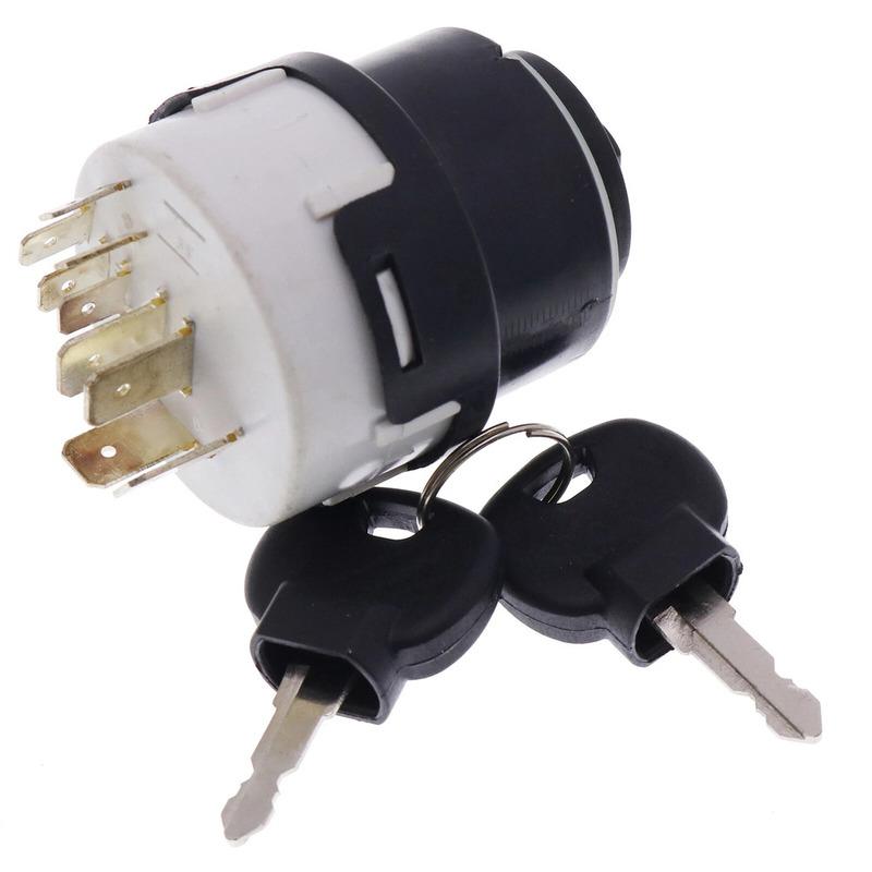 Ignition Starter Switch With 2 Keys For JCB For New For Holland NH Case For JCB 4CX  85804674 Car Interior Parts Accessories