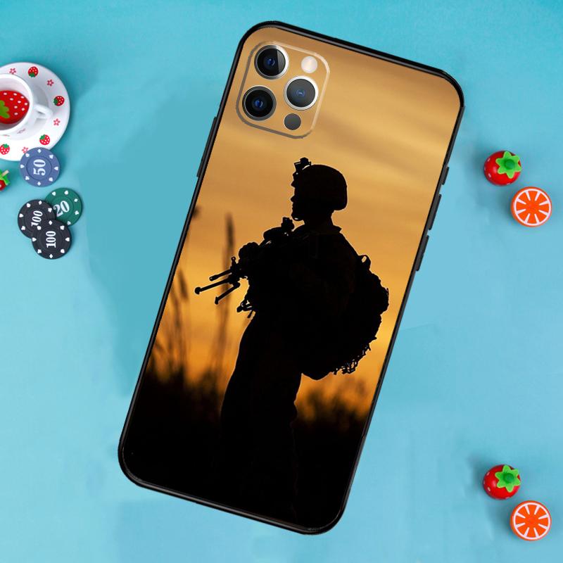 Camo military Army Phone Case For iPhone 17 Air 13 16 15 11 12 14 Pro Max 13 12 mini 15 16 Plus 16e Cover Funda
