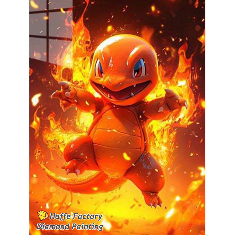 Magische Elf Snorlax Squirtle Diamond Painting Kunst Diy 5d Cartoon Eeveee Charmander Kruissteek Mozaïek Huisdecoratie Cadeau