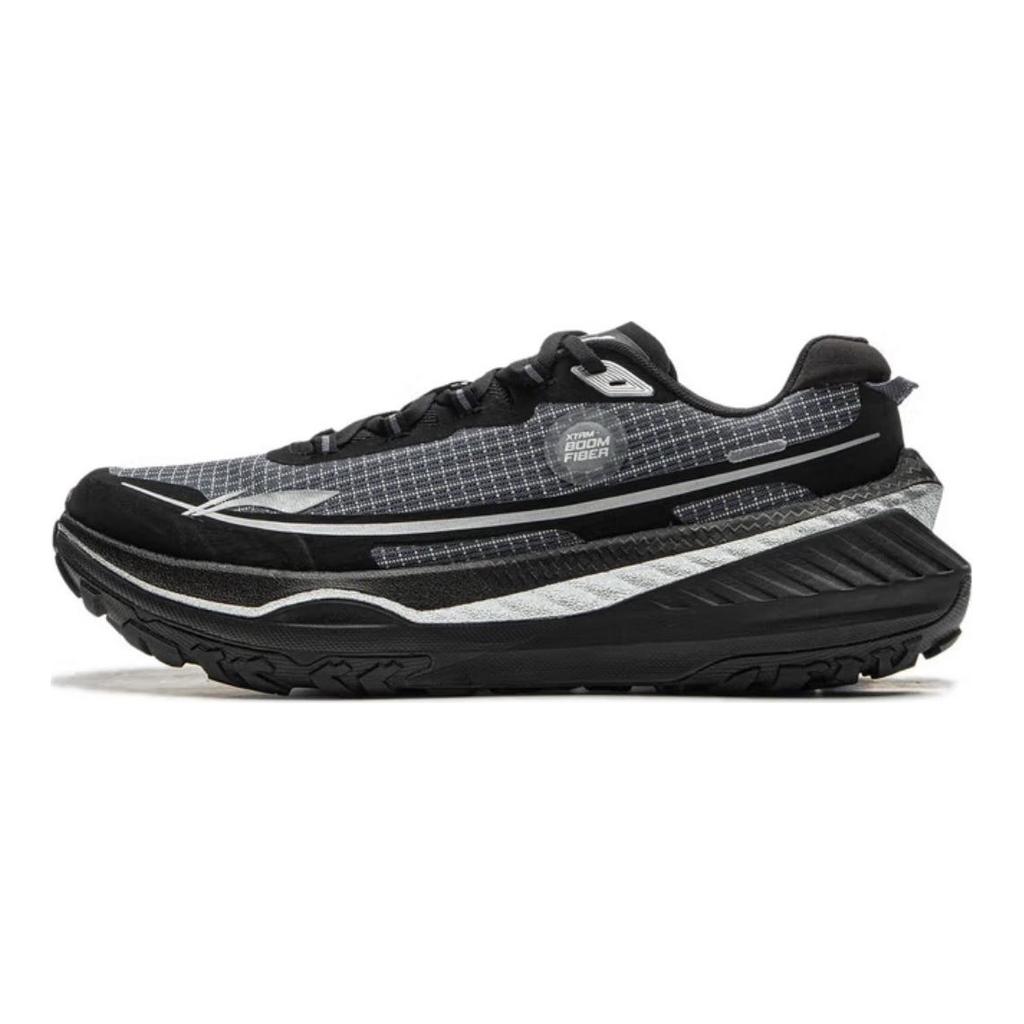 Li Ning De Lu V2 Cushioning Slip Resistant Abrasion Resistant Rebound Low Top Trail Running Shoes Men's Black ARNU009-5