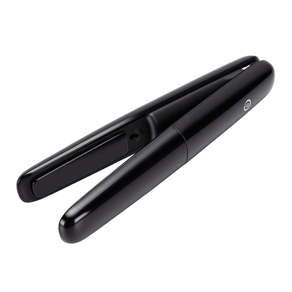 Mini Flat Iron Rechargeable 10S Fast Heat Up Ionic Cordless Hair Straightener with 4 Levels 4000mAh Battery Touch