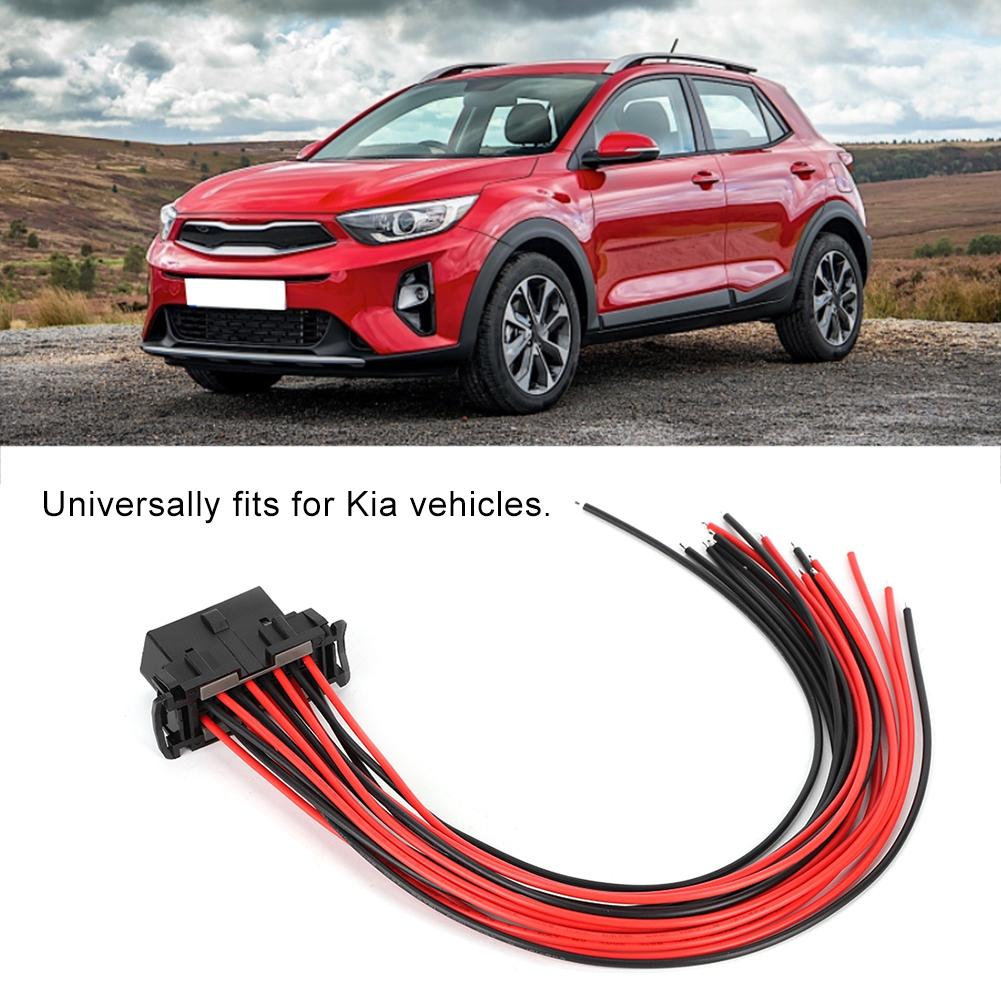OBD2 16Pin Male Connector Extension Adapter Opening Female Cable Fits for Kia