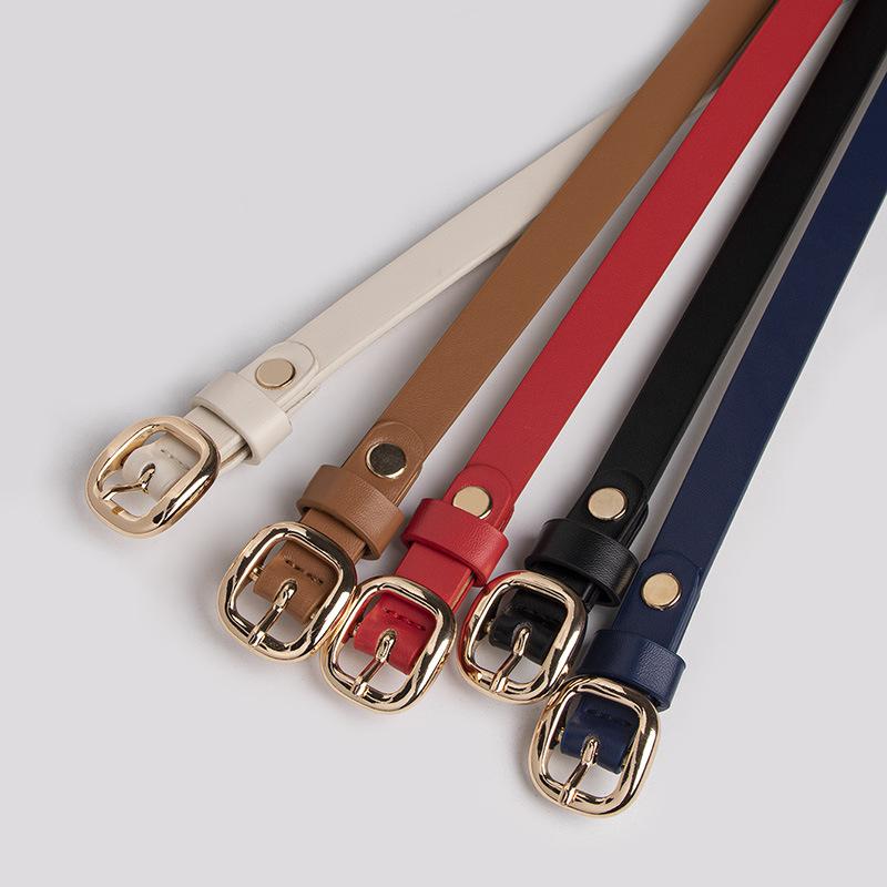 New Women's Japanese Buckle Skirt with Clothing Belt Exquisite Commuter Women's Thin Belt Sweet