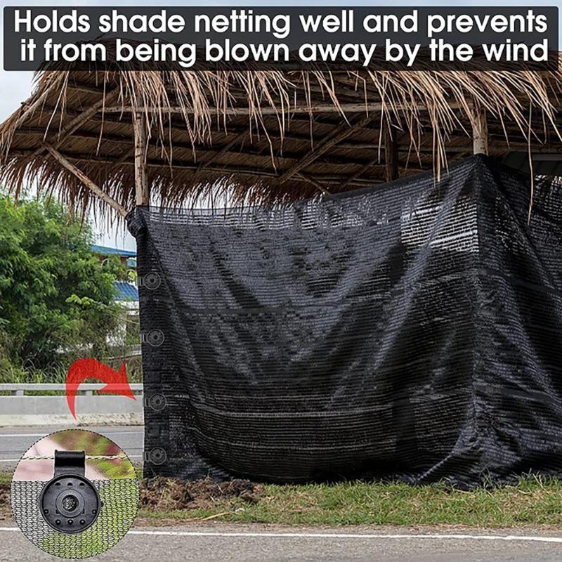 30-100pcs Shade Cloth Clips Heavy Duty Lock Grip Greenhouse Film Clip Hang Expand Instant Grommet Sunshade Net Fix Clips Tool