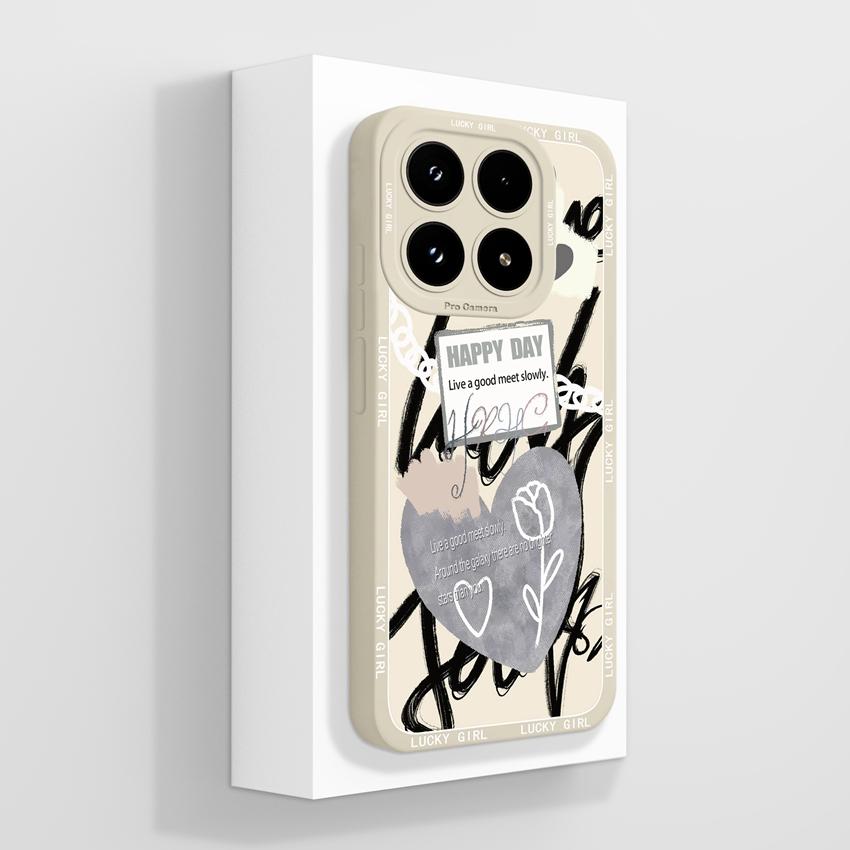 Suitable For Xiaomi 17 13 12 15T 12T 12S Pro Phone Case Fashion Mixed Label Patterns Fashion Liquid Silicone Shockproof Shell For Xiaomi Bumper Casing