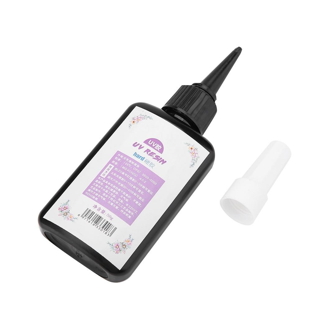 DIY Kristall Transparent UV Schnelltrocknender Kleber Hart Aushärtendes Harzgel 50g